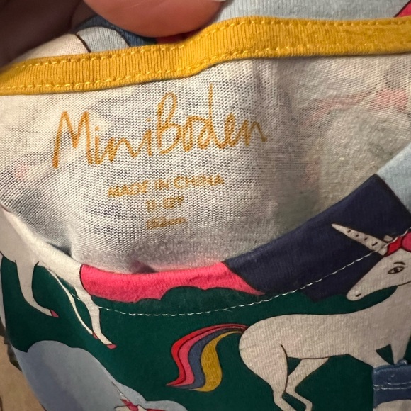 Mini Boden girls multi unicorn mountain dress size 11-12yr EUC - Picture 4 of 8